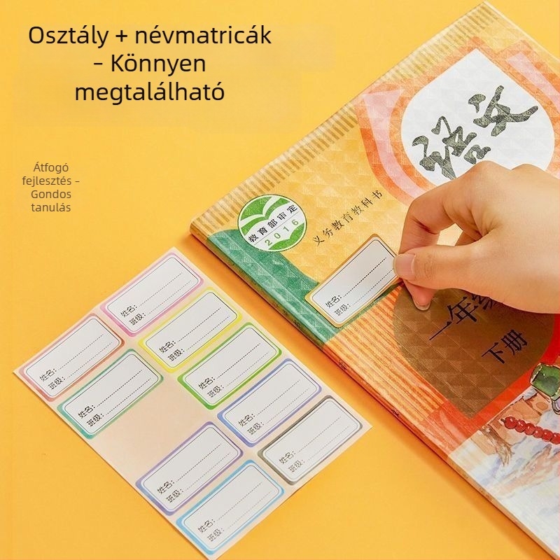 10 öntapadós könyvborító, vastagabb, vízálló, környezetbarát, vágás nélkül, általános és középiskolások számára