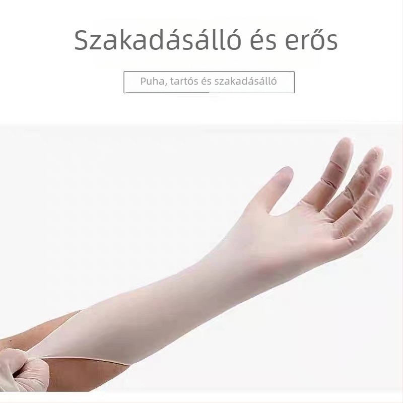 Élelmiszer-minőségű egyszer használatos kesztyűk, konyhai mosogatáshoz, vízálló és tartós, háztartási használatra