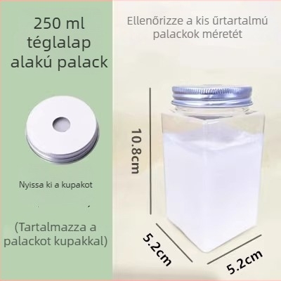 Egyszer használatos műanyag italosüveg szívószálnyílással, 401–500 ml kapacitású, tej-teához, gyümölcsteához és milkshake-hez
