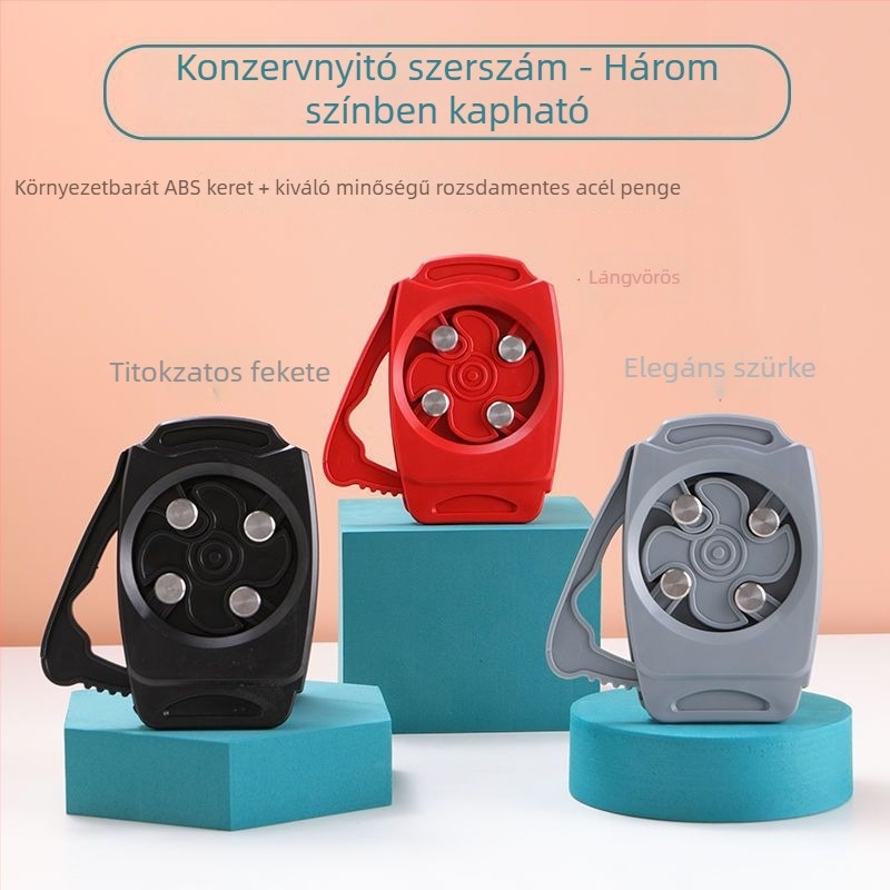 Többfunkciós rozsdamentes acél konzerv- és üvegnyitó, hordozható