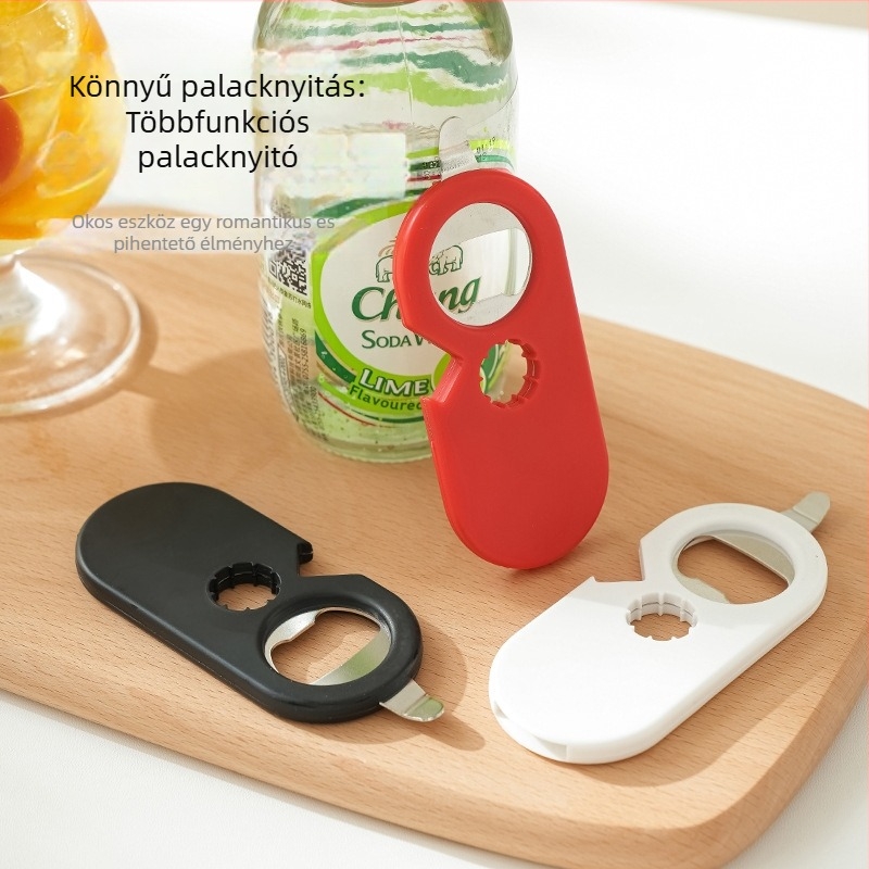 Nemesacélból készült mágneses sörnyitó, hűtőmágnessel, hordozható, otthoni használatra