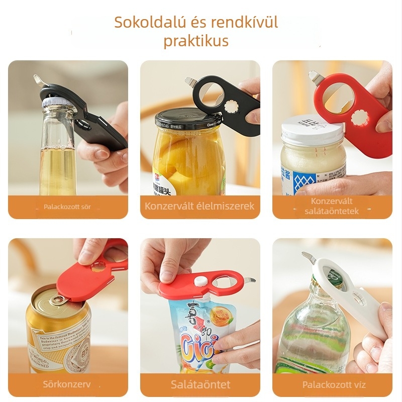 Nemesacélból készült mágneses sörnyitó, hűtőmágnessel, hordozható, otthoni használatra