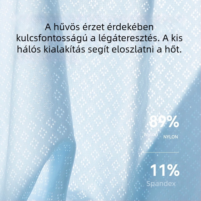 Férfi Ice Silk boksernadrág, varrat nélküli, gyorsan száradó, antibakteriális, légáteresztő, hálós anyaggal, nagy méret