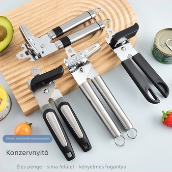 Többfunkciós rozsdamentes acél üveg- és konzervnyitó otthoni konyhához