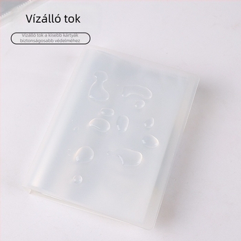 Átlátszó ékszerkártya album 3×4 rekeszekkel, 3 hüvelykes kártyáknak, kompakt Polaroid fényképalbum