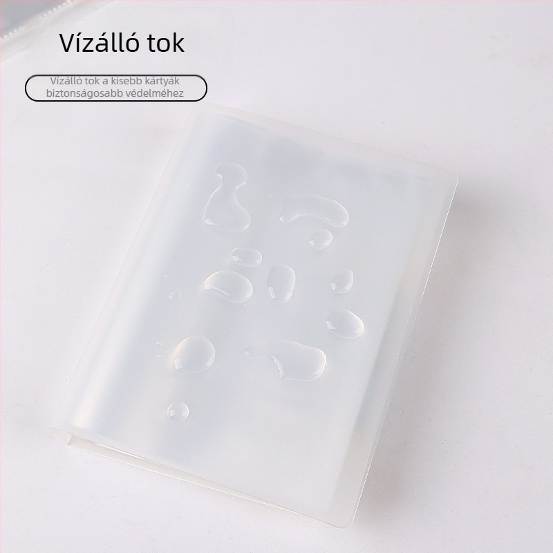 Átlátszó ékszerkártya album 3×4 rekeszekkel, 3 hüvelykes kártyáknak, kompakt Polaroid fényképalbum