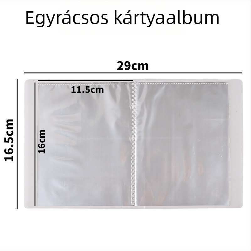 Átlátszó ékszerkártya album 3×4 rekeszekkel, 3 hüvelykes kártyáknak, kompakt Polaroid fényképalbum