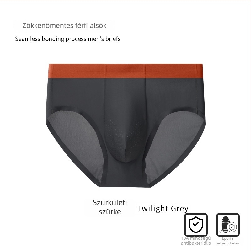 Férfi ice silk alsóneműk, könnyű nylon hálóval, antibakteriális, lélegző, belső réteg: mulberry selyem