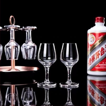 Kristályüveg szeszes italokhoz, tulipán formájú kóstoló pohár, 50 ml