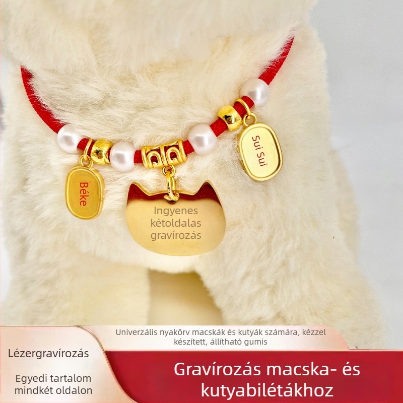 Ingyenes gravírozású háziállat-azonosító nyakörv macskáknak és kutyáknak, az elvesztés elleni védelemmel