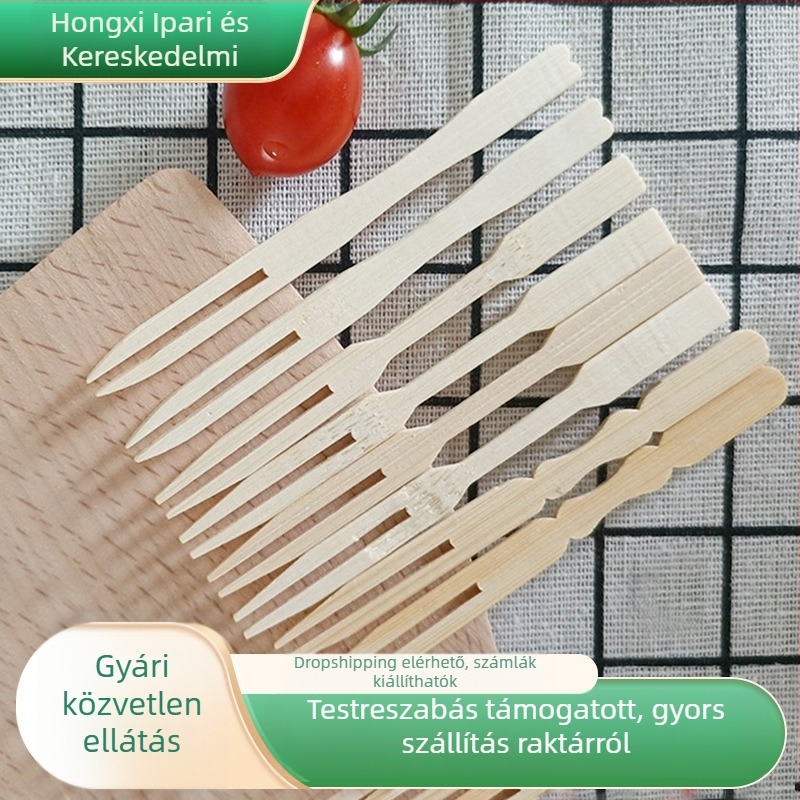 Egyszer használatos bambusz gyümölcsvilla – dinnyéhez való, otthoni használatra, szállodákba, bárokba és karaoke helyekre