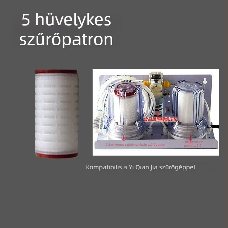 5, 10 és 20 hüvelykes ultrafin membrán szűrő cartridge likőrhöz, gyümölcsborhoz és otthoni készítésű italokhoz
