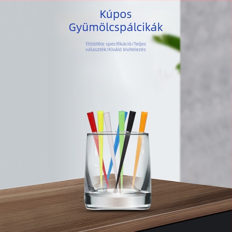 Műanyag kónikus gyümölcsnyársak és háromszög alakú gyümölcsvillák – stílusos és kreatív
