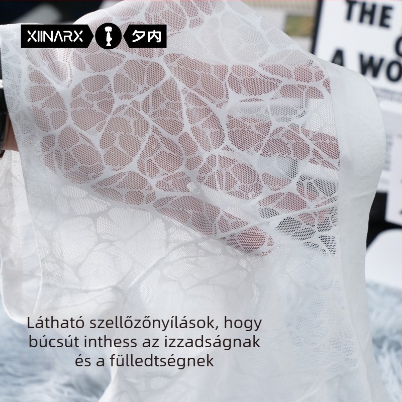 Férfi jégselyem hálós boxeralsó jacquard leopard mintával és kamélia illatú hidratáló hatással