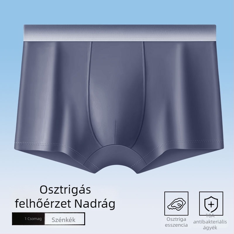 Férfi pamut boxer alsónadrág antibakteriális, lélegző, gradiens mintával, középső deréknál, kényelmes