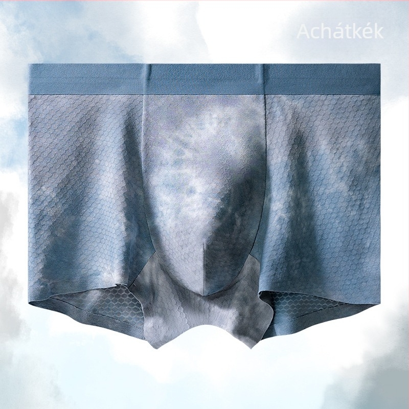 7A antibakteriális férfiak számára, varrás nélküli boxer, hagyományos tie-dye mintával, modal anyagú, nyomtatott
