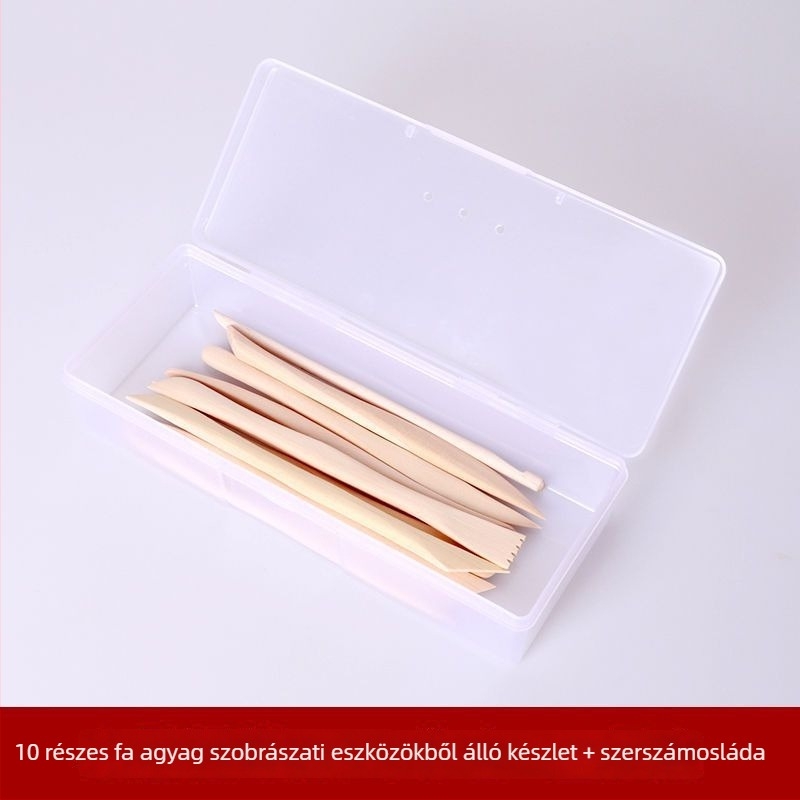 Agyagfaragó eszközkészlet puha polimer agyaggal és faragó késekkel
