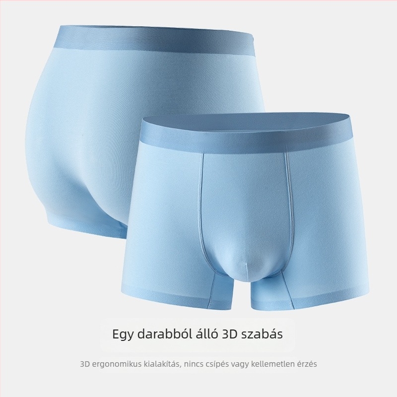 80S hosszú szálú pamutból készült férfi alsónemű, antibakteriális és lélegző, bélés a szeméremtájon mulberry selyemmel, boxer briefs