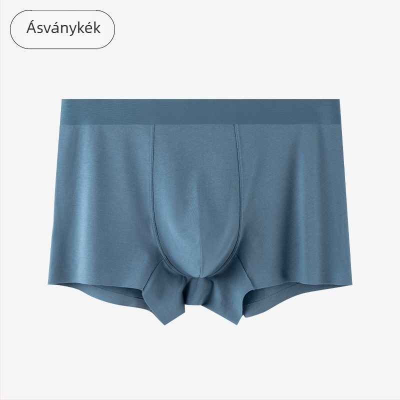 80S hosszú szálú pamutból készült férfi alsónemű, antibakteriális és lélegző, bélés a szeméremtájon mulberry selyemmel, boxer briefs