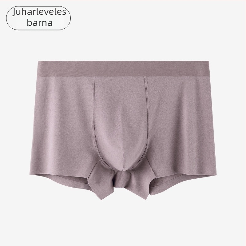80S hosszú szálú pamutból készült férfi alsónemű, antibakteriális és lélegző, bélés a szeméremtájon mulberry selyemmel, boxer briefs