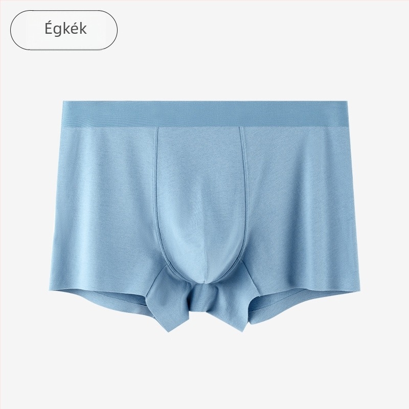 80S hosszú szálú pamutból készült férfi alsónemű, antibakteriális és lélegző, bélés a szeméremtájon mulberry selyemmel, boxer briefs