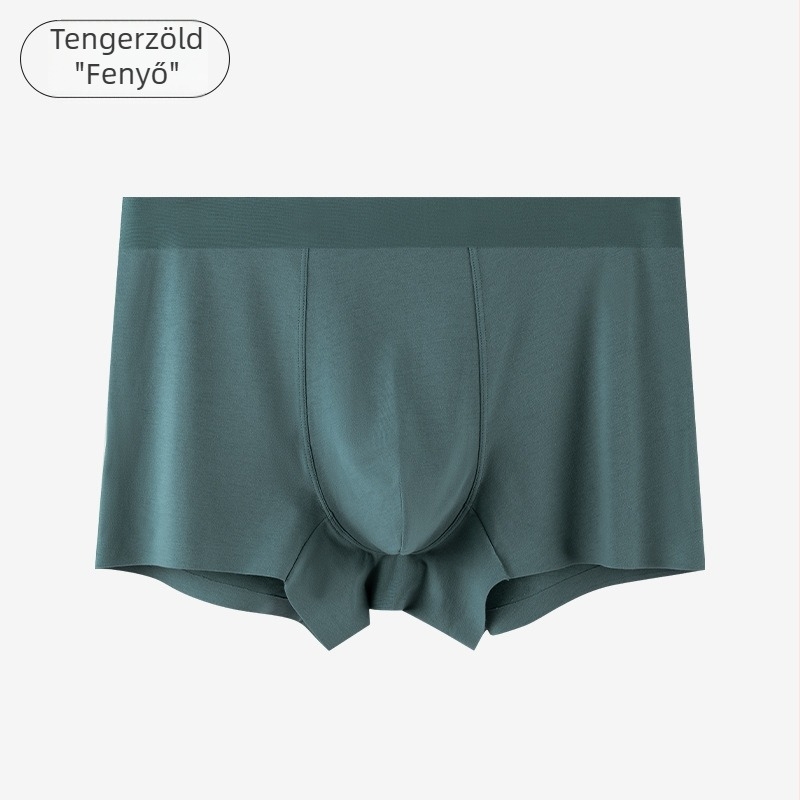 80S hosszú szálú pamutból készült férfi alsónemű, antibakteriális és lélegző, bélés a szeméremtájon mulberry selyemmel, boxer briefs