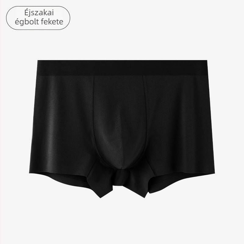 80S hosszú szálú pamutból készült férfi alsónemű, antibakteriális és lélegző, bélés a szeméremtájon mulberry selyemmel, boxer briefs