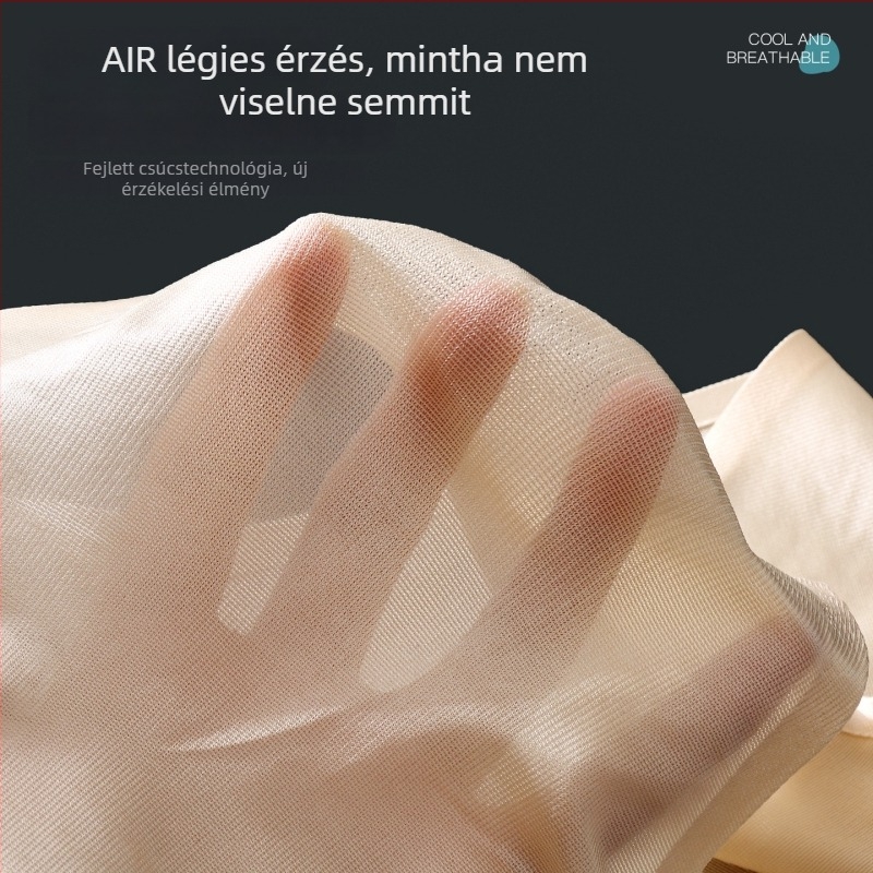 Varrás nélküli férfi alsónadrág jégselyem anyagból, 3D kontúr zsebbel, lélegző, magas rugalmasság