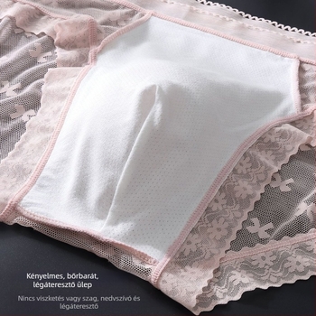 Férfi csipkés brief, 3D zsebbel, légáteresztő, magas rugalmasságú, középmagas derék, varrat nélküli