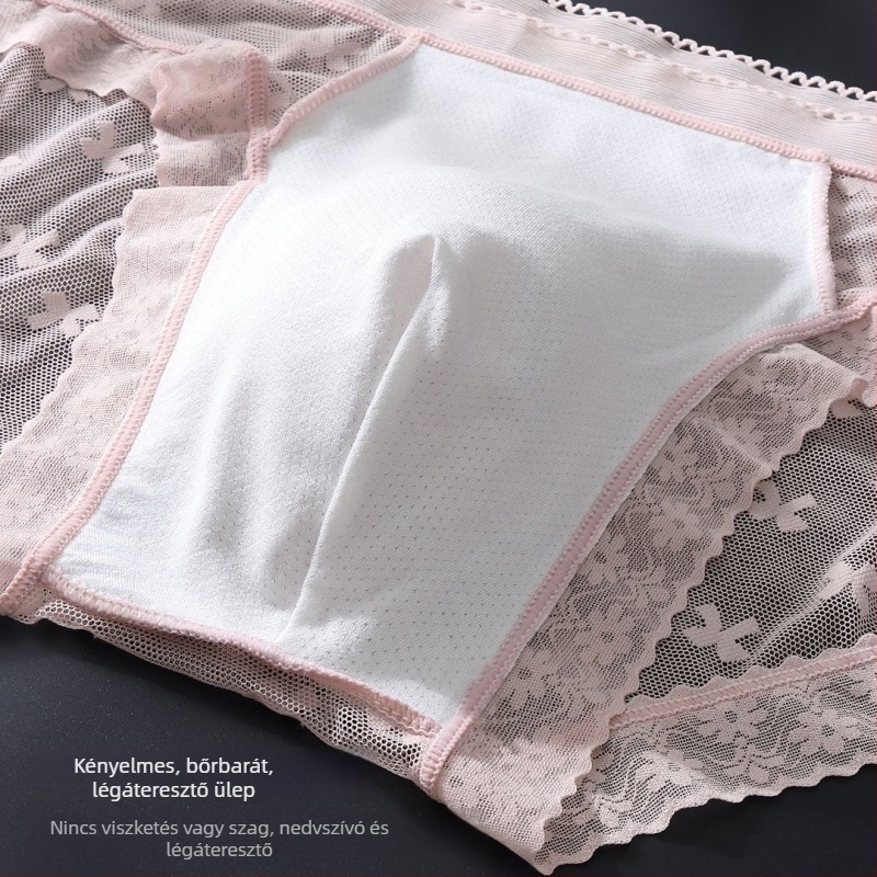 Férfi csipkés brief, 3D zsebbel, légáteresztő, magas rugalmasságú, középmagas derék, varrat nélküli