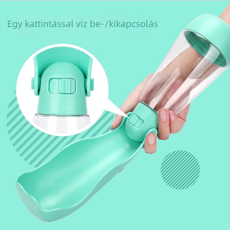 Hordozható, multifunkcionális utazó pohár háziállatoknak – etetésre és ivásra