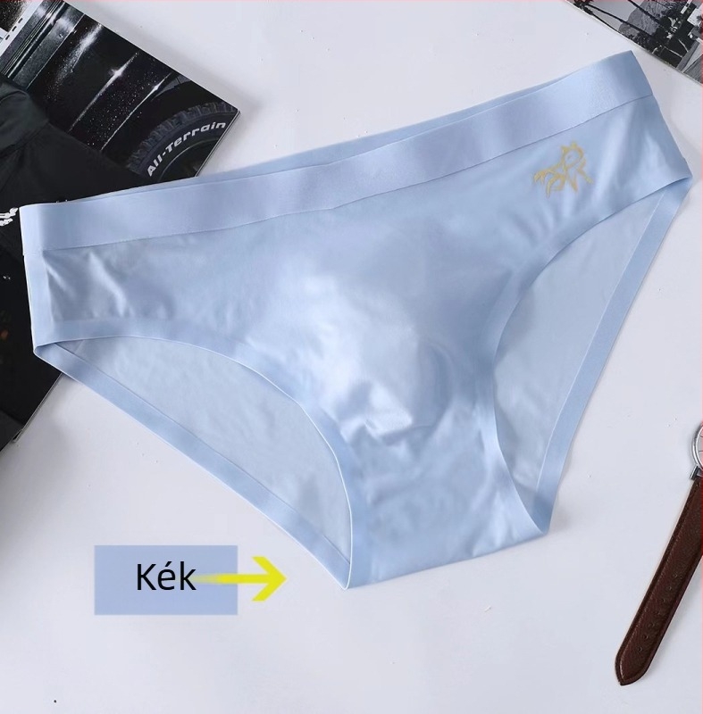 Ultra vékony ice silk férfi fehérnemű, szexi brief, varrás nélküli, gyorsan száradó, 5Du konvex dizájn
