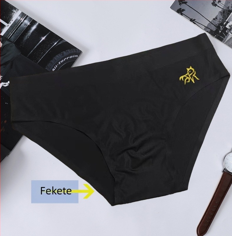 Ultra vékony ice silk férfi fehérnemű, szexi brief, varrás nélküli, gyorsan száradó, 5Du konvex dizájn