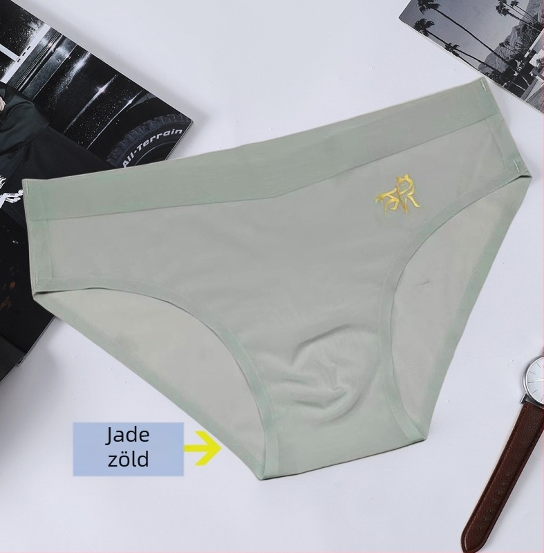 Ultra vékony ice silk férfi fehérnemű, szexi brief, varrás nélküli, gyorsan száradó, 5Du konvex dizájn