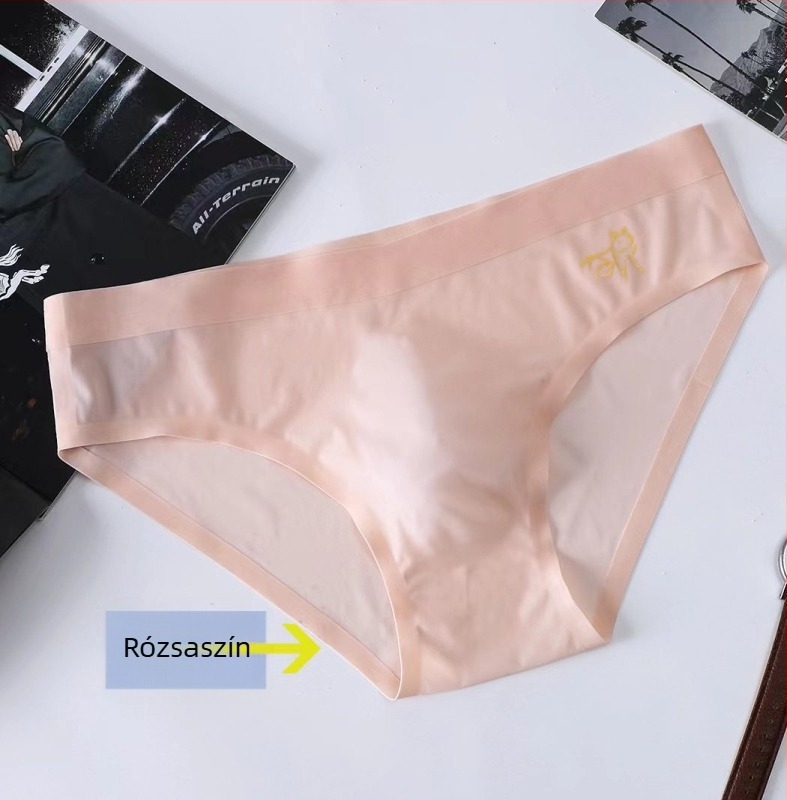 Ultra vékony ice silk férfi fehérnemű, szexi brief, varrás nélküli, gyorsan száradó, 5Du konvex dizájn
