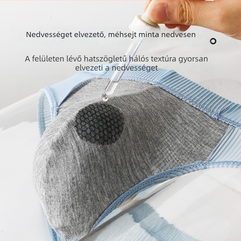Férfi alsónemű grafénnal, jégselyemből készült, alacsony derekú, lélegző, elegáns dizájn
