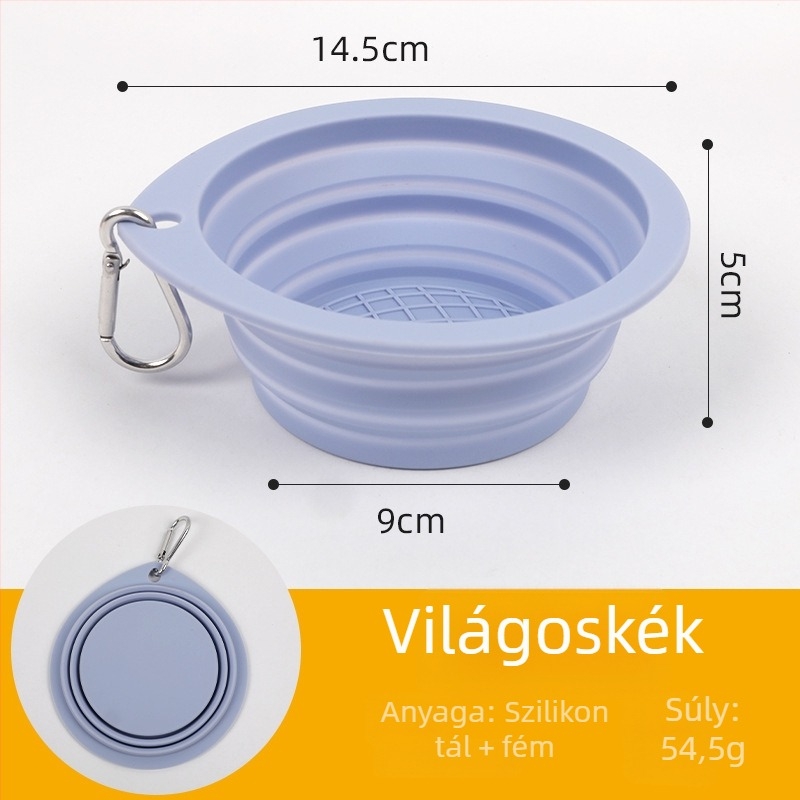 Személyre szabott szilikon összecsukható kisállat tál, élelmiszer-minőségű, lassú etetés kutyáknak, kültéri hordozható macska tál és ivóedény