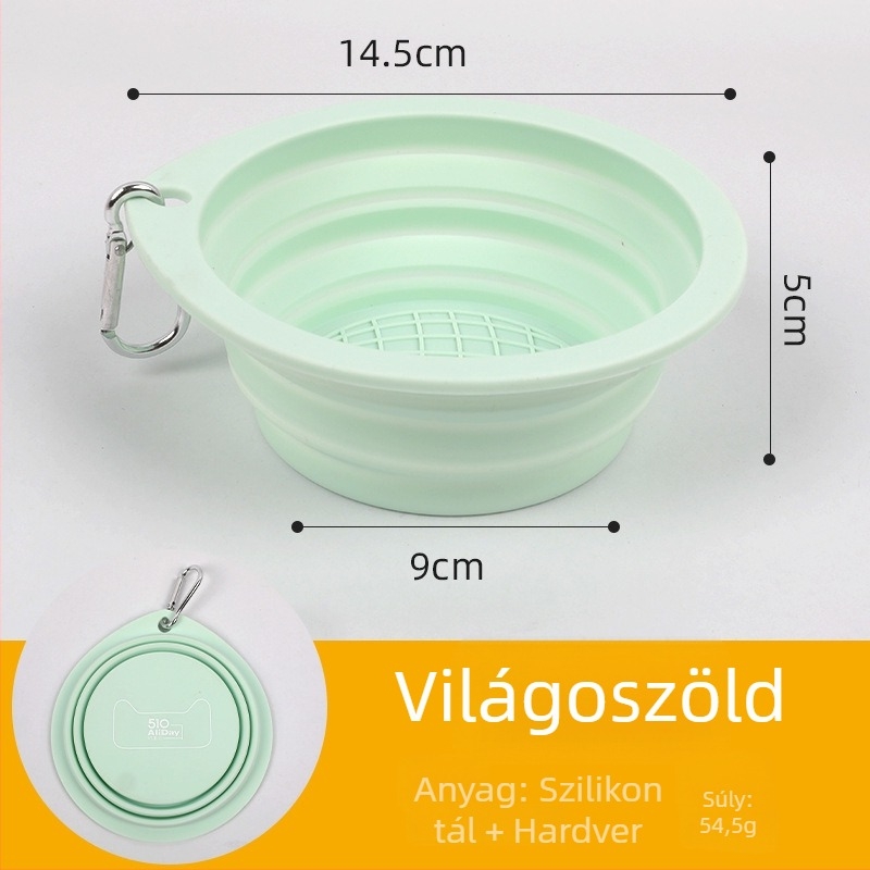 Személyre szabott szilikon összecsukható kisállat tál, élelmiszer-minőségű, lassú etetés kutyáknak, kültéri hordozható macska tál és ivóedény