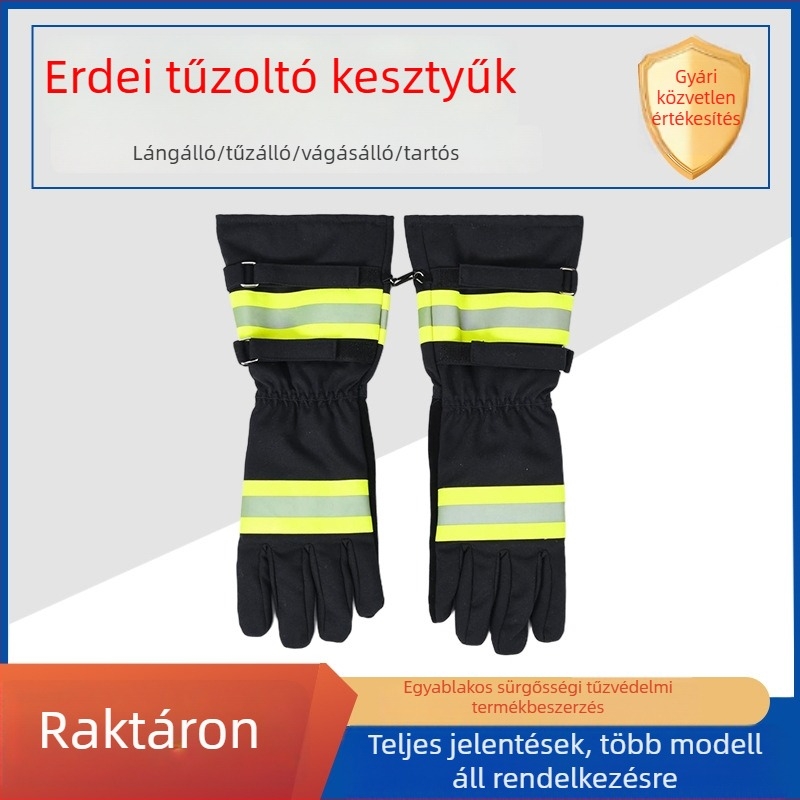 Erdei tűzoltó kesztyűk – tűzálló, hosszú ujjak, vízálló és hőszigetelt védőkesztyűk erdő mentők számára