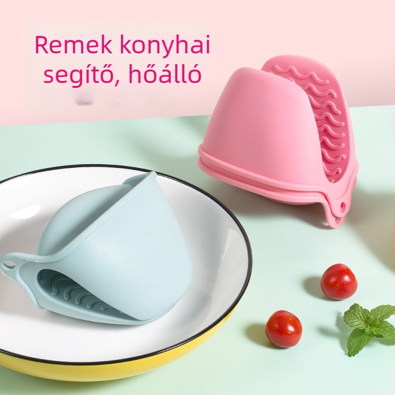 Silikonból készült hőszigetelő kézklipsz konyhához, sütőhöz és mikrohullámú sütőhöz