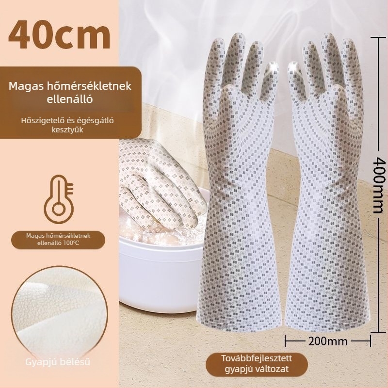 Élelmiszer-minőségű szilikon sütőkesztyűk, vastagított kivitelben, hőálló 100°C-ig, sütéshez és mosogatáshoz