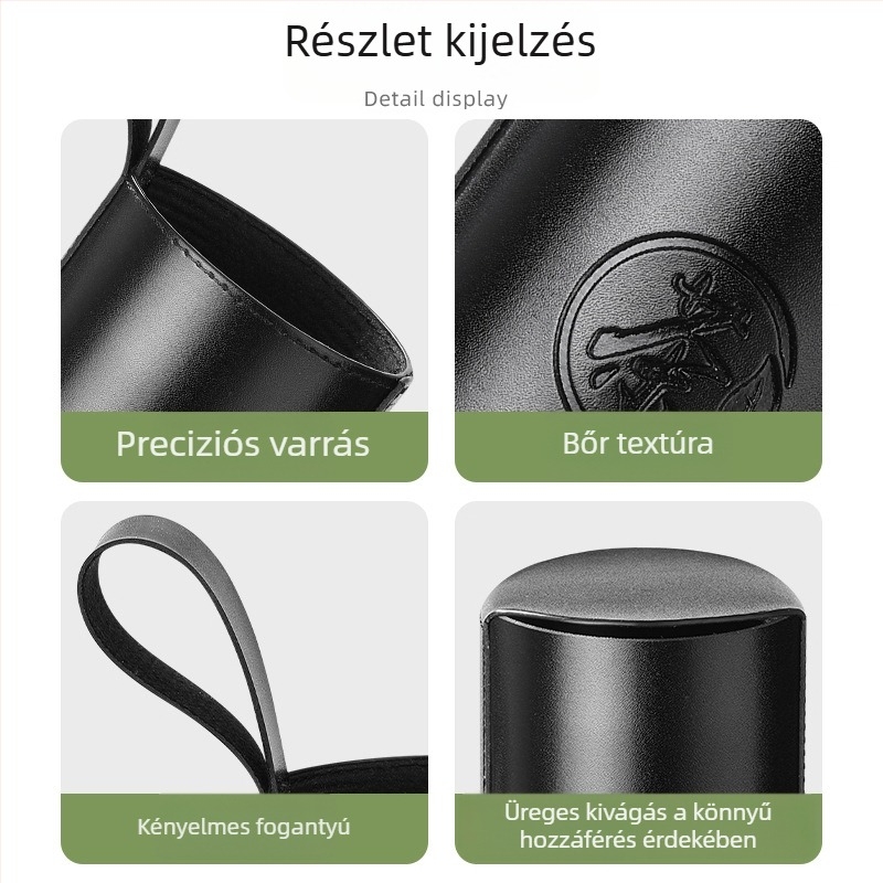 Hordozható szigetelt pohárvédő kültéri használatra, univerzális méret, ütésálló védőhüvely üvegpoharakhoz és vízpalackokhoz, hordtáskával