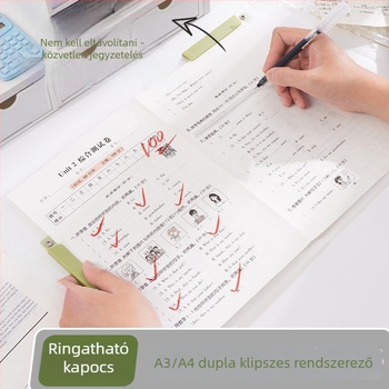Két húzórúddal forgó irattartó mappa A4-es dokumentumokhoz