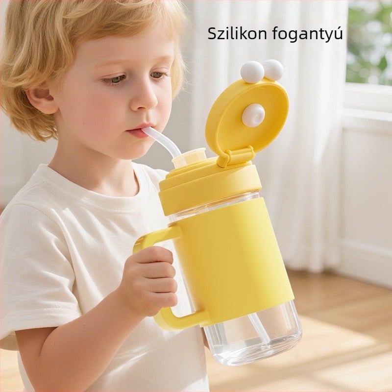 Gyerekeknek kész szilikon hőszigetelt palacktok fogantyúval