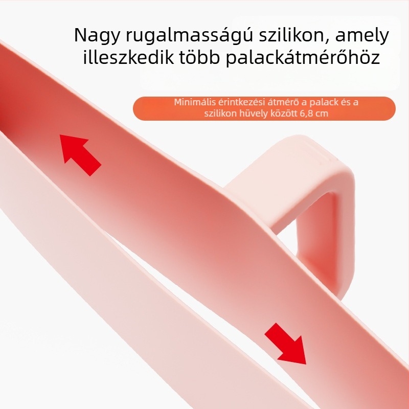 Gyerekeknek kész szilikon hőszigetelt palacktok fogantyúval