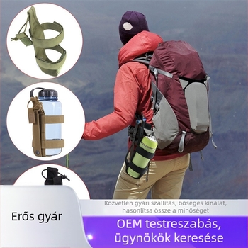 MOLLE-kompatibilis taktikai vízpalack-tok kültéri túrákhoz