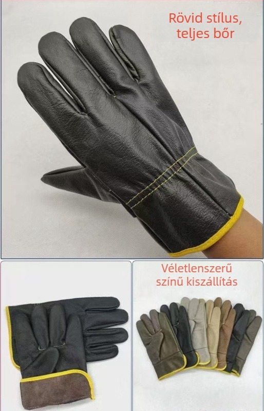 Welding Beast két réteg marhabőr hegesztőkesztyűk, hőálló, kopásálló és tűzálló