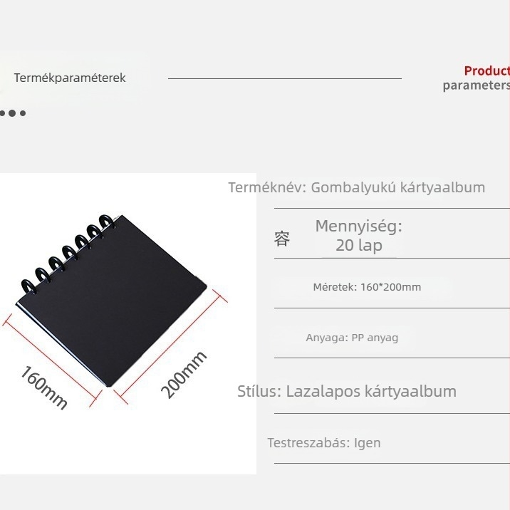 DIY kártyaalbum 3 hüvelykes Polaroid fotókhoz, négy cellás elrendezés