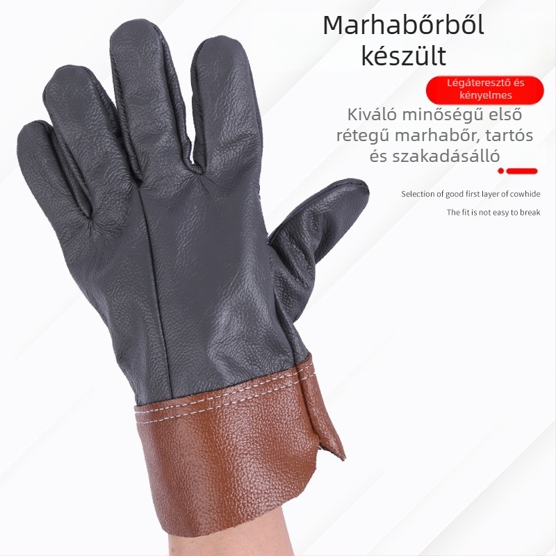 Marhabőr hegesztő kesztyűk – védő kesztyűk elektromos hegesztéshez