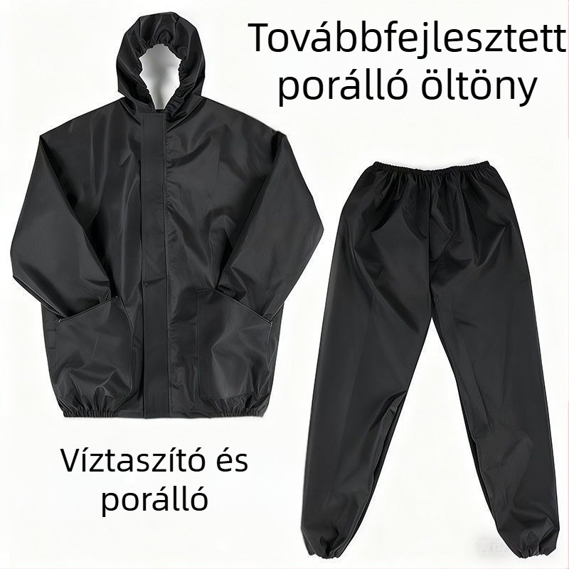 Vízálló és porálló védőruha kőzetgyapot szigeteléssel, osztott kivitel, légáteresztő, kopásálló, uniszex